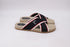 Men's Christian Louboutin Hot Cross Slide Sandals in Black Canvas