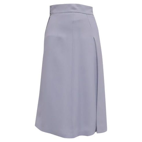 Women's Dolce & Gabbana Pleated Midi Skirt in Light Blue Viscose