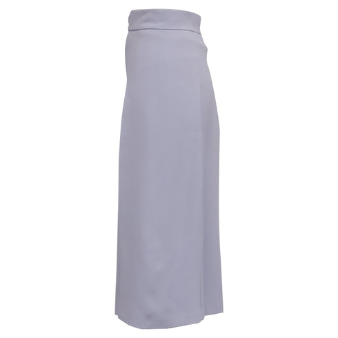 Women's Dolce & Gabbana Pleated Midi Skirt in Light Blue Viscose