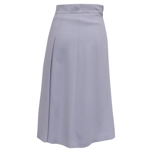 Women's Dolce & Gabbana Pleated Midi Skirt in Light Blue Viscose