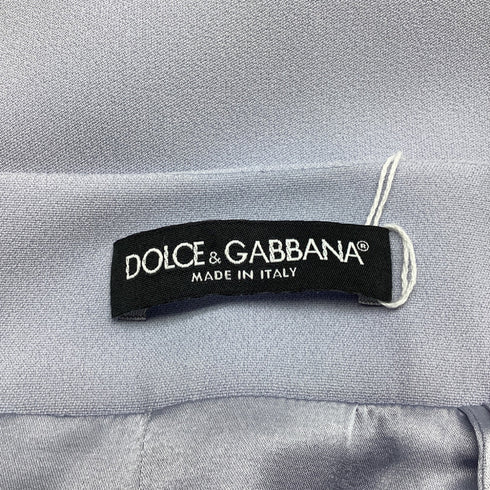Women's Dolce & Gabbana Pleated Midi Skirt in Light Blue Viscose