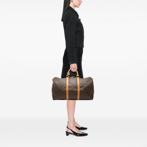 Keepall Bandouliere Bag Monogram Canvas 50