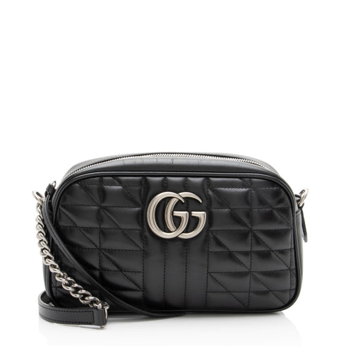 GG Marmont Shoulder Bag Mixed Matelasse Leather Small