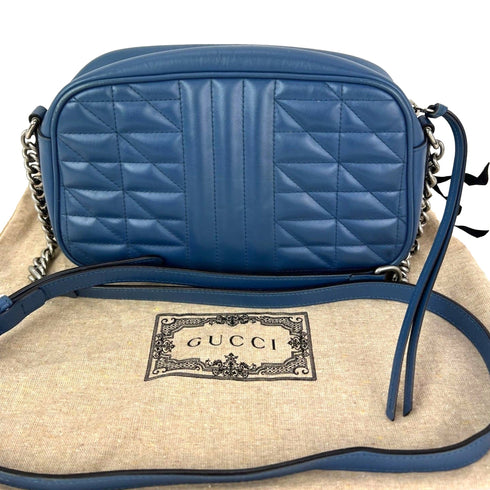 GG Marmont Shoulder Bag Mixed Matelasse Leather Small