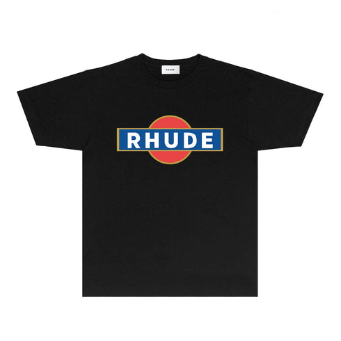 Rhude T-shirts Printed Trendy Pure Cotton