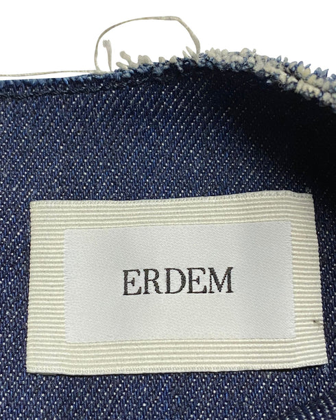 Women's Erdem Octavia Denim Dress in Blue Cotton