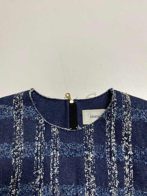Women's Erdem Octavia Denim Dress in Blue Cotton