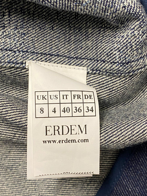 Women's Erdem Octavia Denim Dress in Blue Cotton