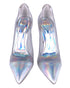 Women's Gianvito Rossi Plexi Laser Pumps in Silver Patent