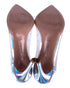 Women's Gianvito Rossi Plexi Laser Pumps in Silver Patent