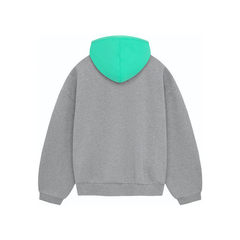 SS24 Hoodie Dark Heather Oatmeal/Mint Leaf