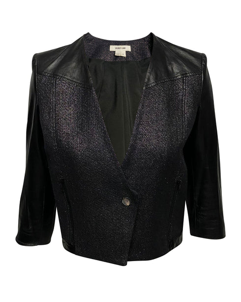 Women's Helmut Lang Shy Jacket in Black Cotton