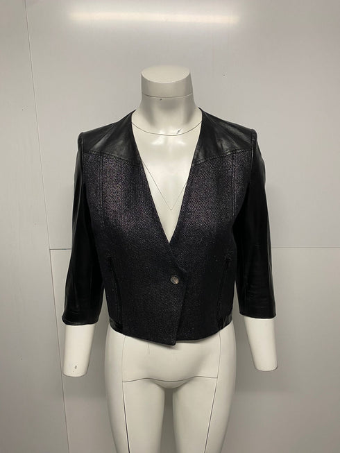 Women's Helmut Lang Shy Jacket in Black Cotton