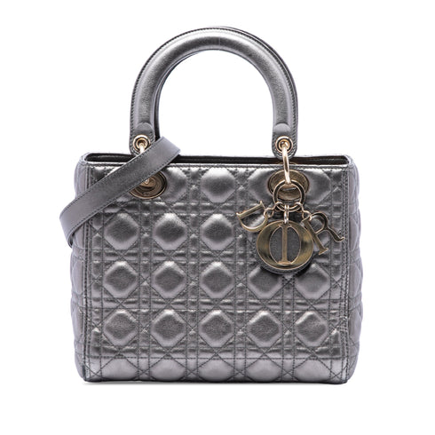Lady Dior Bag Cannage Quilt Lambskin Medium