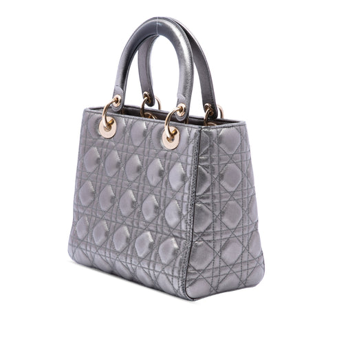 Lady Dior Bag Cannage Quilt Lambskin Medium