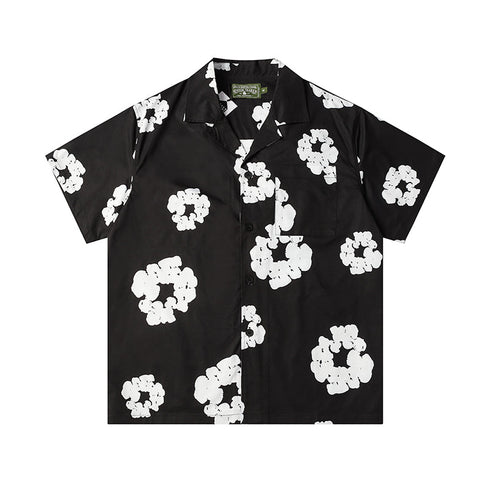 Denim Tears Button-Down Shirt Flower Woven