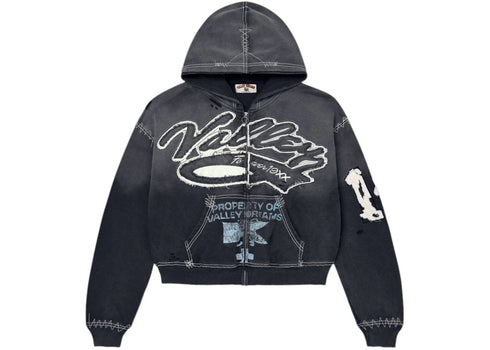 Vale Forever Religion Zip Up Top Black
