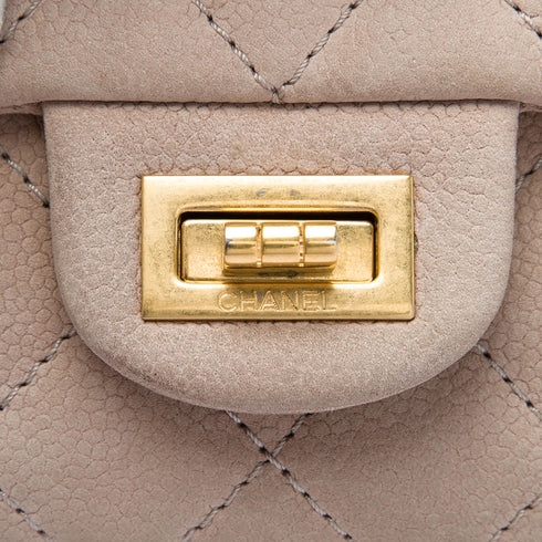 Reissue 2.55 Flap Bag Quilted Matte Caviar 226