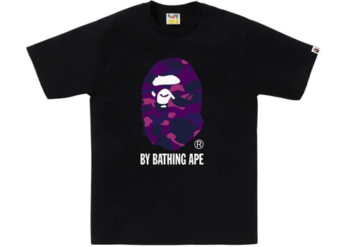 BAPE A Bathing Ape Color Camo By Bathing Ape Tee Black/Purple