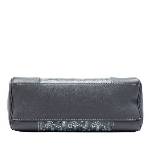 Saigon Top Handle Bag Coated Canvas with Leather Mini