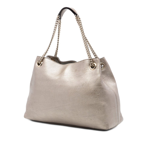 Soho Chain Strap Shoulder Bag Leather Medium