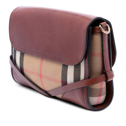 Bridle Abbott Crossbody Bag House Check Canvas and Leather Small