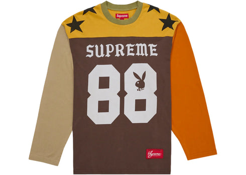 Supreme Playboy L/S Football Top Brown