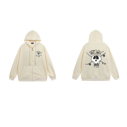 Stussy Hoodie Zip-Up Cardigan Fleece Hooded Sweater