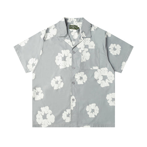 Denim Tears Button-Down Shirt Flower Woven