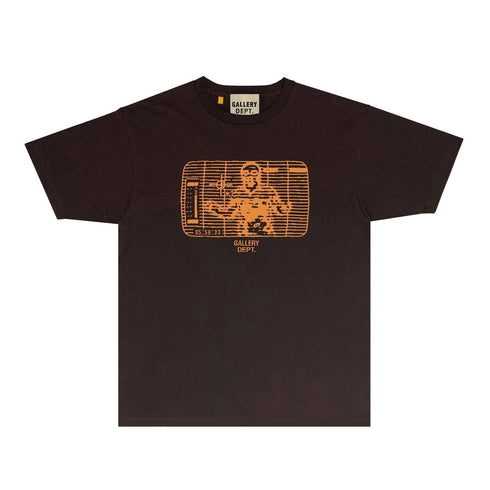 Gallery Dept T Shirt Retro Printed Loose Short-Sleeved Shirt