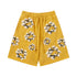 Denim Tears Shorts Yellow floral cotton