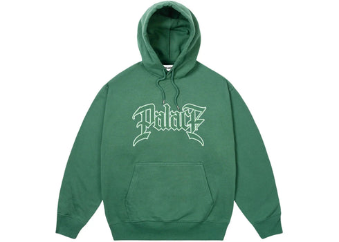 Palace Le Script Hoodie Racey Green