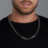 8mm Silver Cuban Link Chain