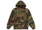 Supreme Cracked Raglan Zip Up Hooded Sweatshirt Woodland Camo