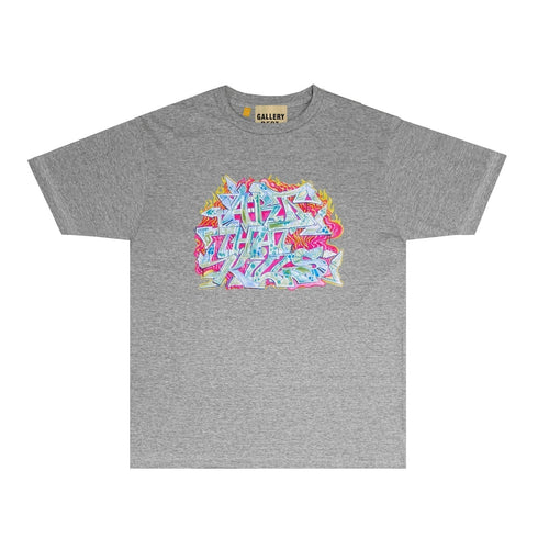 Gallery Dept T Shirt Retro Printed Loose Short-Sleeved Shirt