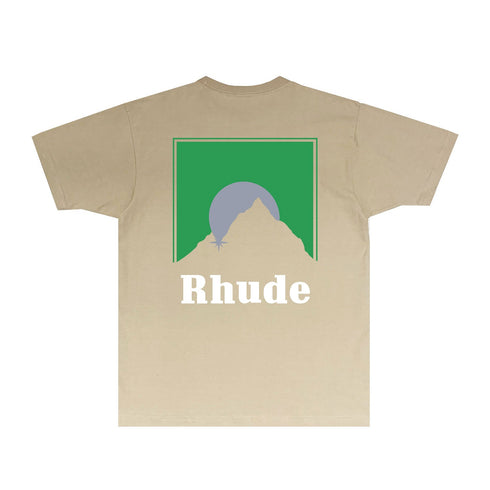 Rhude T-shirts Printed Trendy Pure Cotton