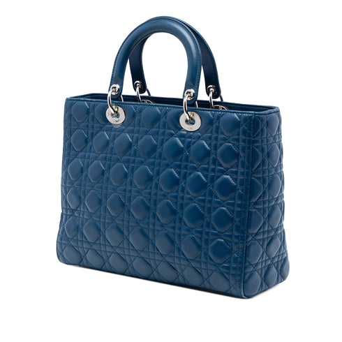 Lady Dior Bag Cannage Quilt Lambskin Large
