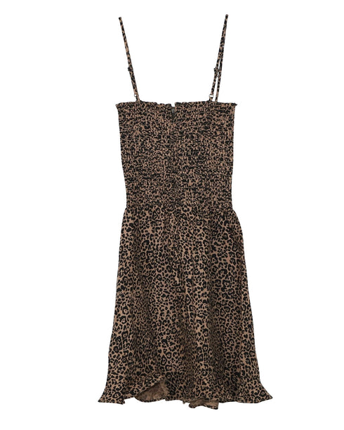 Women's Reformation Rouen Mini Dress in Animal Print