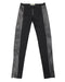 Women's Burberry Leather Side Panel Pants in Black Acetate