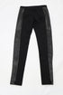 Women's Burberry Leather Side Panel Pants in Black Acetate