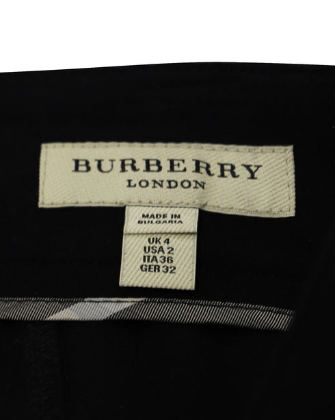 Women's Burberry Contour Back Zip Pants in Viscose