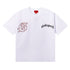 Godspeed T-shirts Double Sided Skull Face Printed Cotton Casual Short Sleeve Men and Women