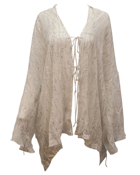 Women's Iro Fuchsia Maisie Top in White Silk