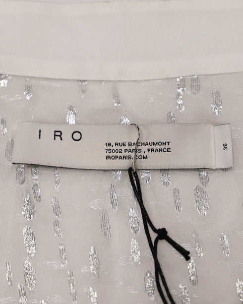Women's Iro Fuchsia Maisie Top in White Silk