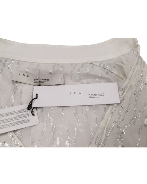 Women's Iro Fuchsia Maisie Top in White Silk