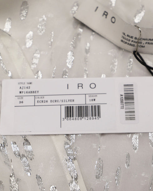 Women's Iro Fuchsia Maisie Top in White Silk