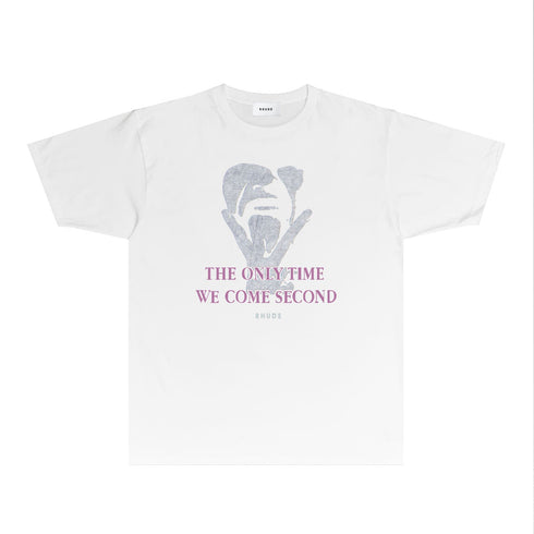 Rhude T-shirts Printed Trendy Pure Cotton