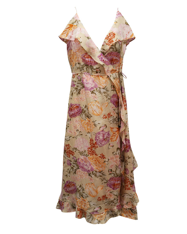 Women's Zimmermann Wrap Dress in Floral Silk