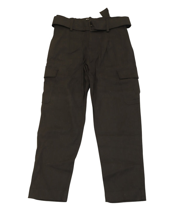 Women's Vince Cargo Pants in Black Linen