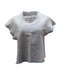 Women's Iro Jean Florie Frayed Sleeves Top in Light Blue Denim